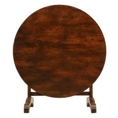 Wine Tasting Table, Antique French Tilt-Top