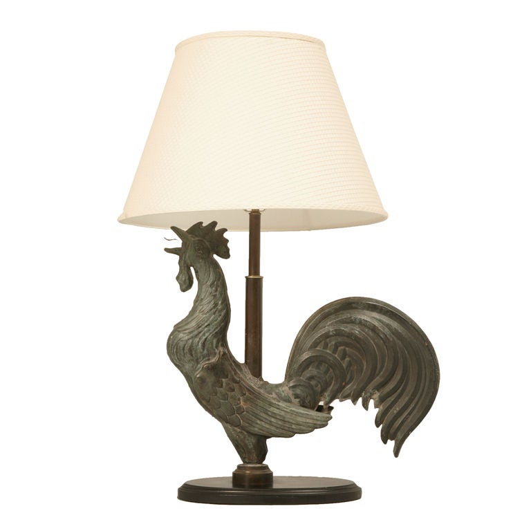 Exquisite Antique French Copper Rooster Weathervane Lamp At 1stdibs Exquisite Antique French Copper Rooster Weathervane Lamp For