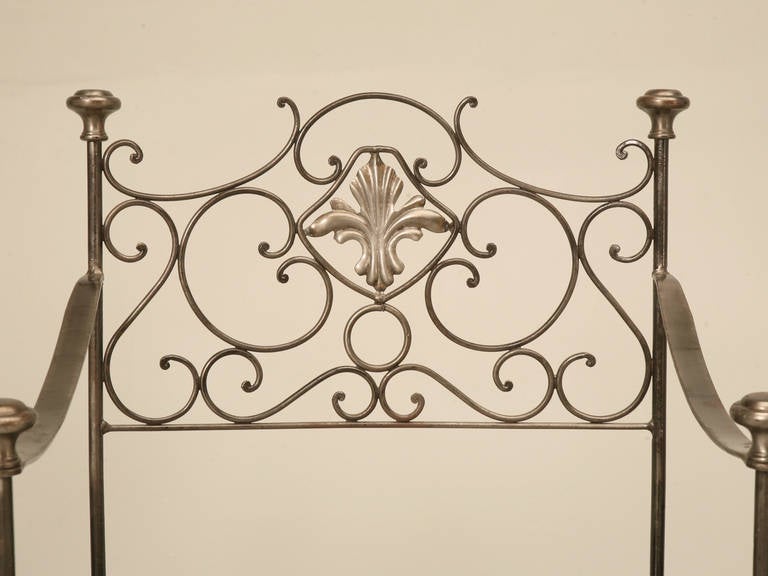 Vintage Steel Garden Chairs, Set of Four at 1stDibs