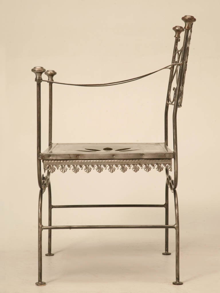 Vintage Steel Garden Chairs, Set of Four 5