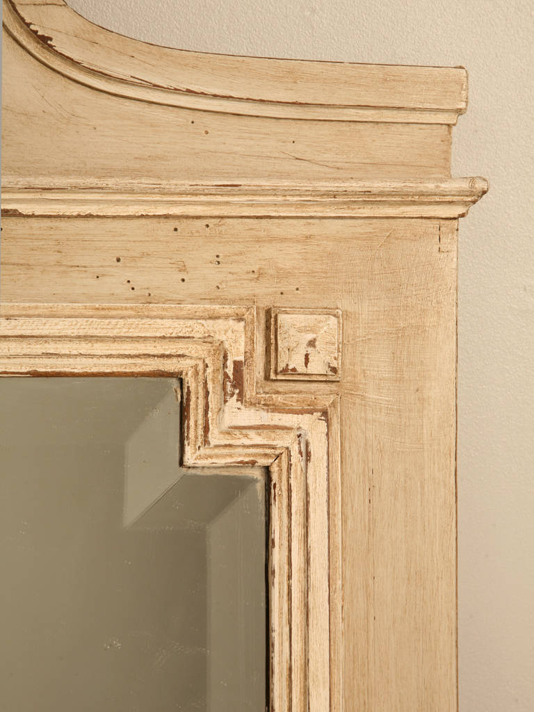 Hardwood French Painted Mirror, circa 1890