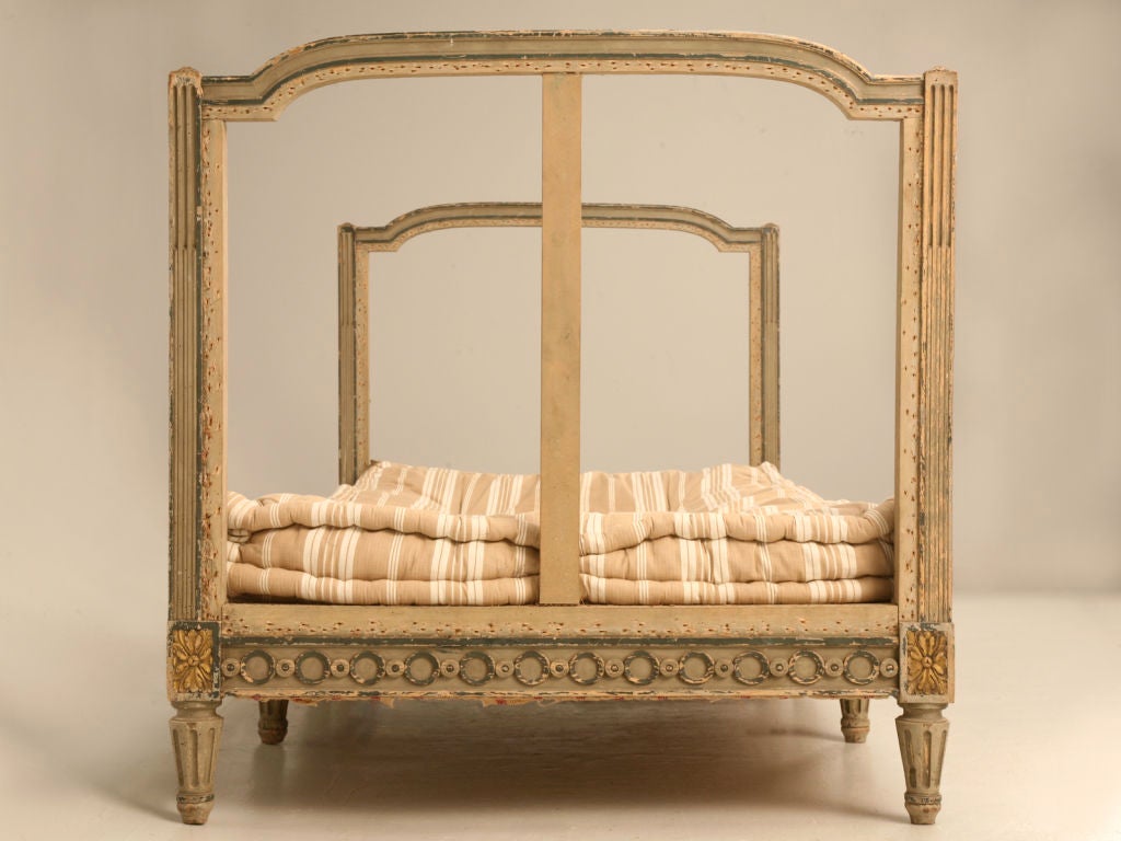 Spectacular Antique French Louis XVI Day Bed w/Original Paint 3