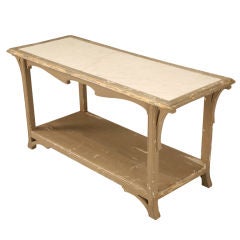 Original Antique French Art Nouveau Console, Work or Sofa Table