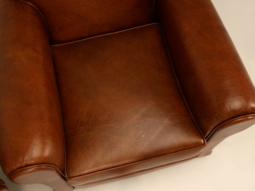 Completely Restored French 40's Moustache Back Club Chairs 1