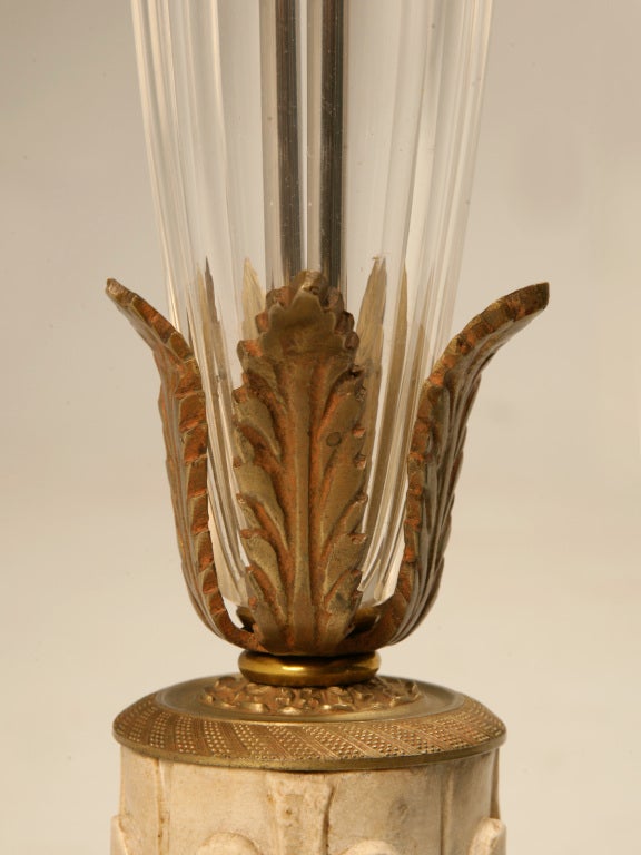 vintage marble table lamps for sale