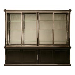 Ebonized Antique French Shop Display Fitting  w/Polished Nickel