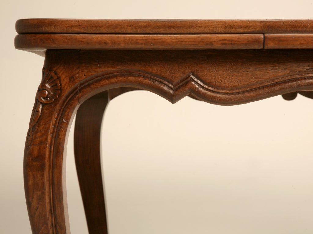 French Oak Louis XV Style Draw-Leaf Dining Table 3