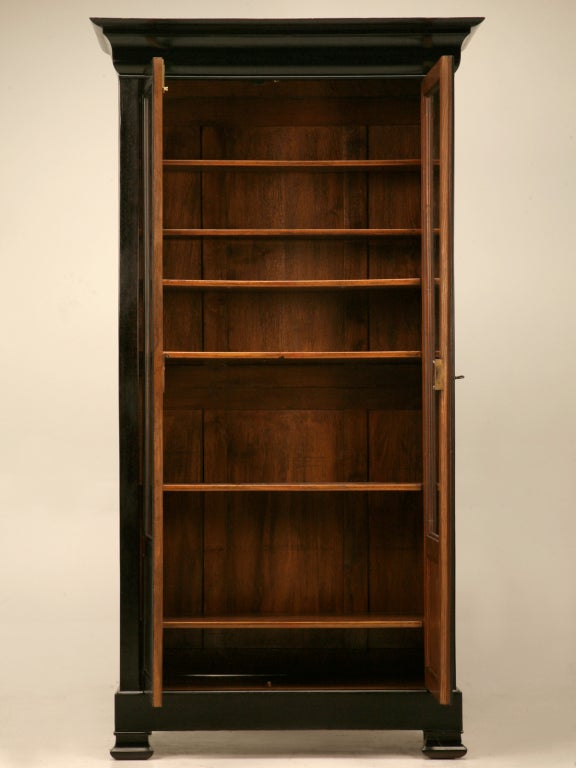 Ebonized Petite Antique French Louis Philippe Bibliotheque/Cabinet 3