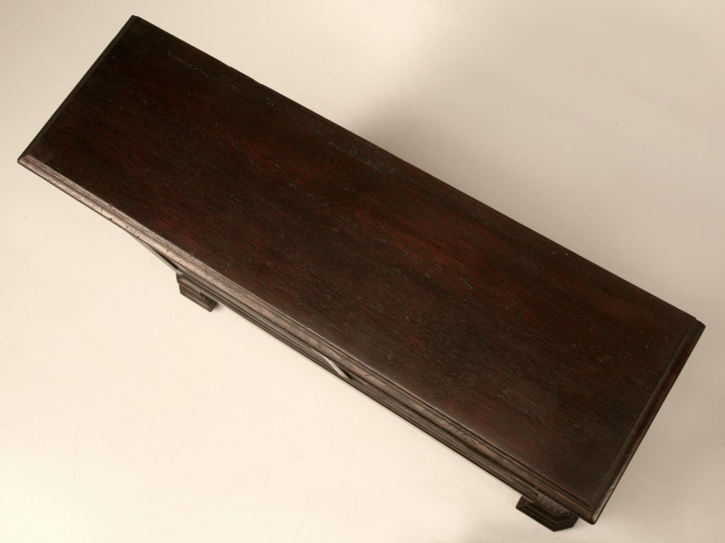 19th Century Shallow Antique French Oak 2 Door Buffet/Server/Console or ??