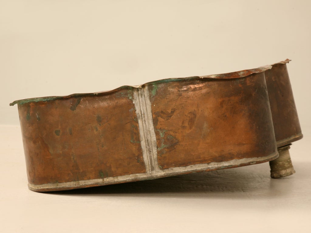 c.1890 Antique American Copper Bar, Butler's or Bathroom Sink 4