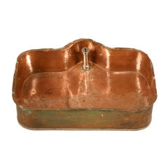 c.1890 Used American Copper Bar, Butler's or Bathroom Sink