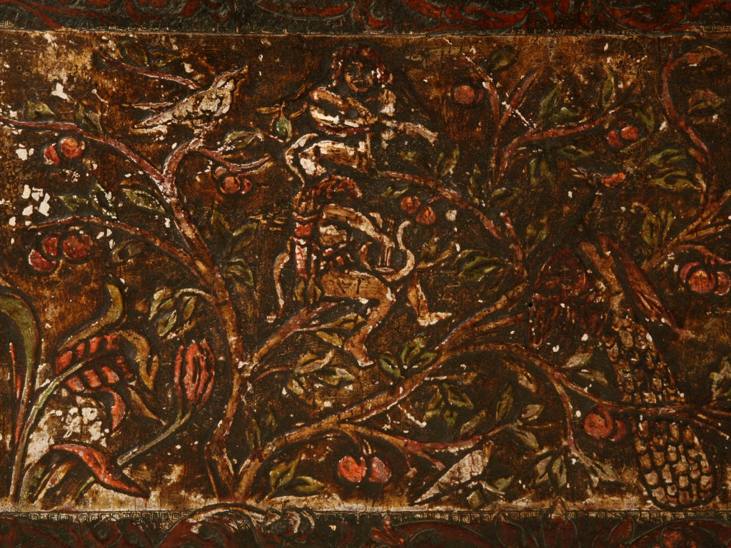 tooled leather console cover