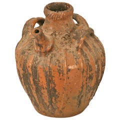 Rustic Early 1800's Handmade Antique French Walnut Oil Jug 9