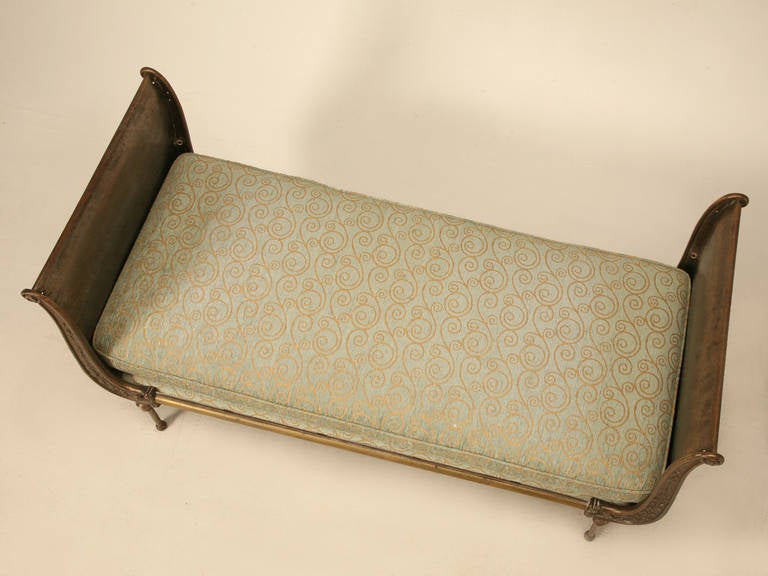 Burnished Steel French Daybed In Good Condition In Chicago, IL