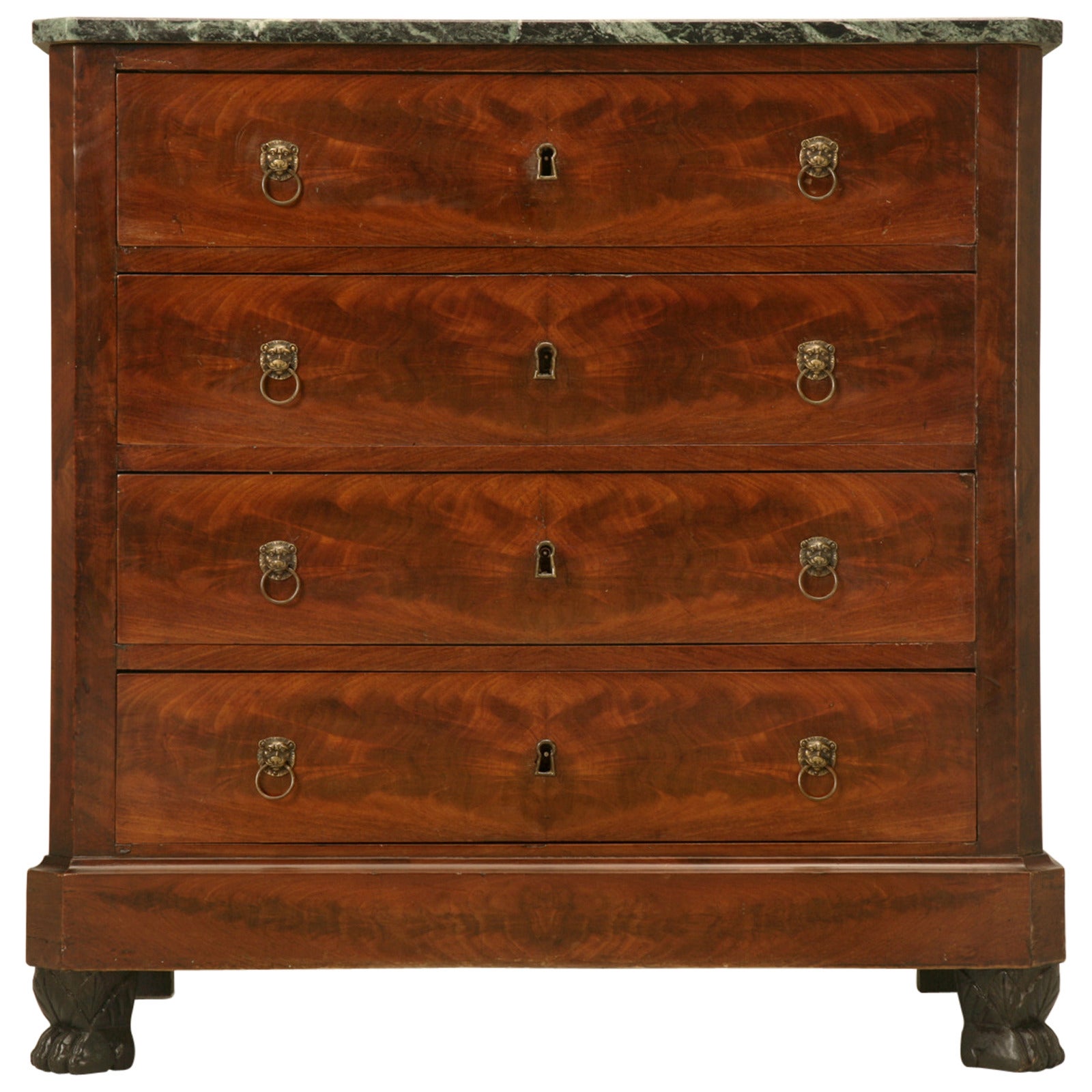 Antique French Commode with Paw Feet