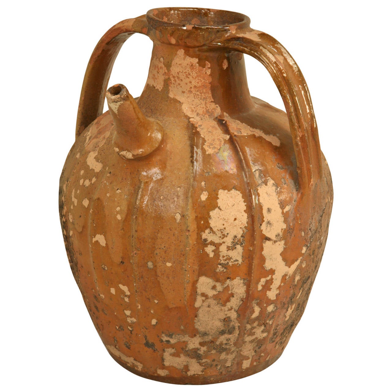 Antique French Pottery Water Jug, circa 1800s at 1stdibs