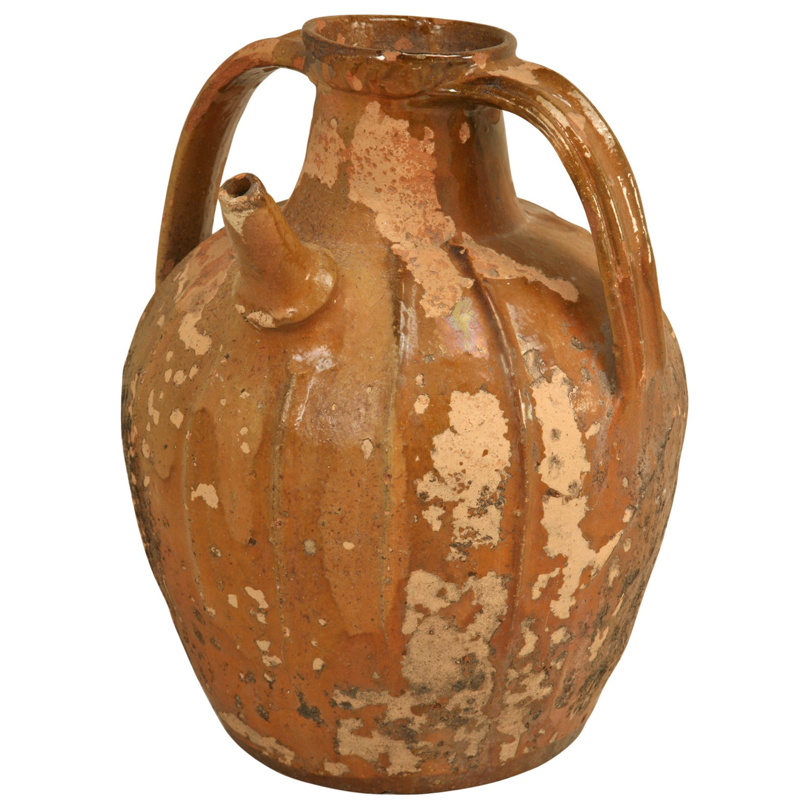 Antique French Pottery Water Jug, circa 1800s