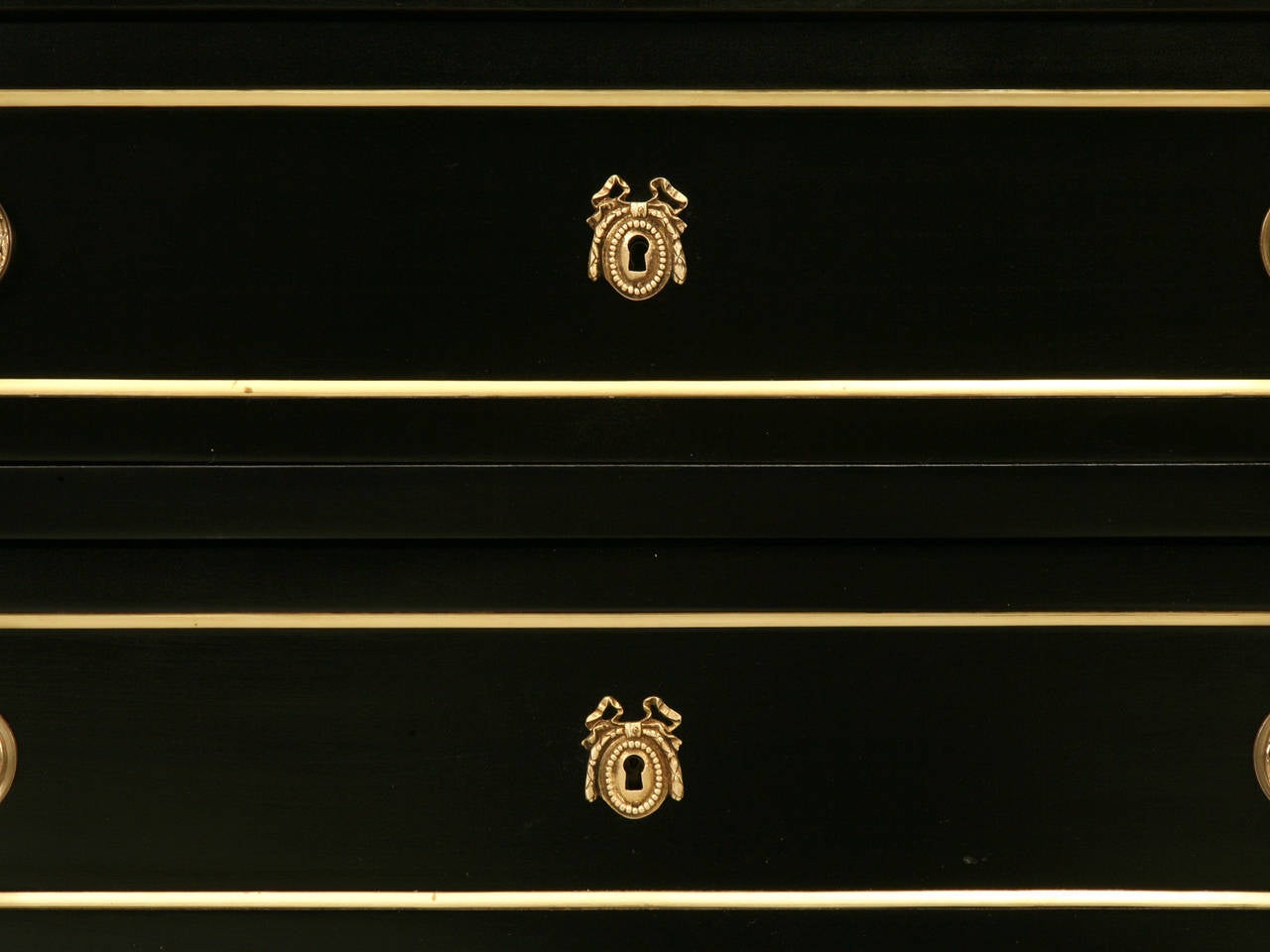 French Louis XVI Ebonized Commode or Chest 4