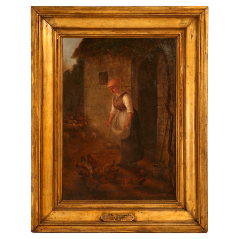 Attributed to the "School of Millet, " French Barbizon Painting, circa 1850