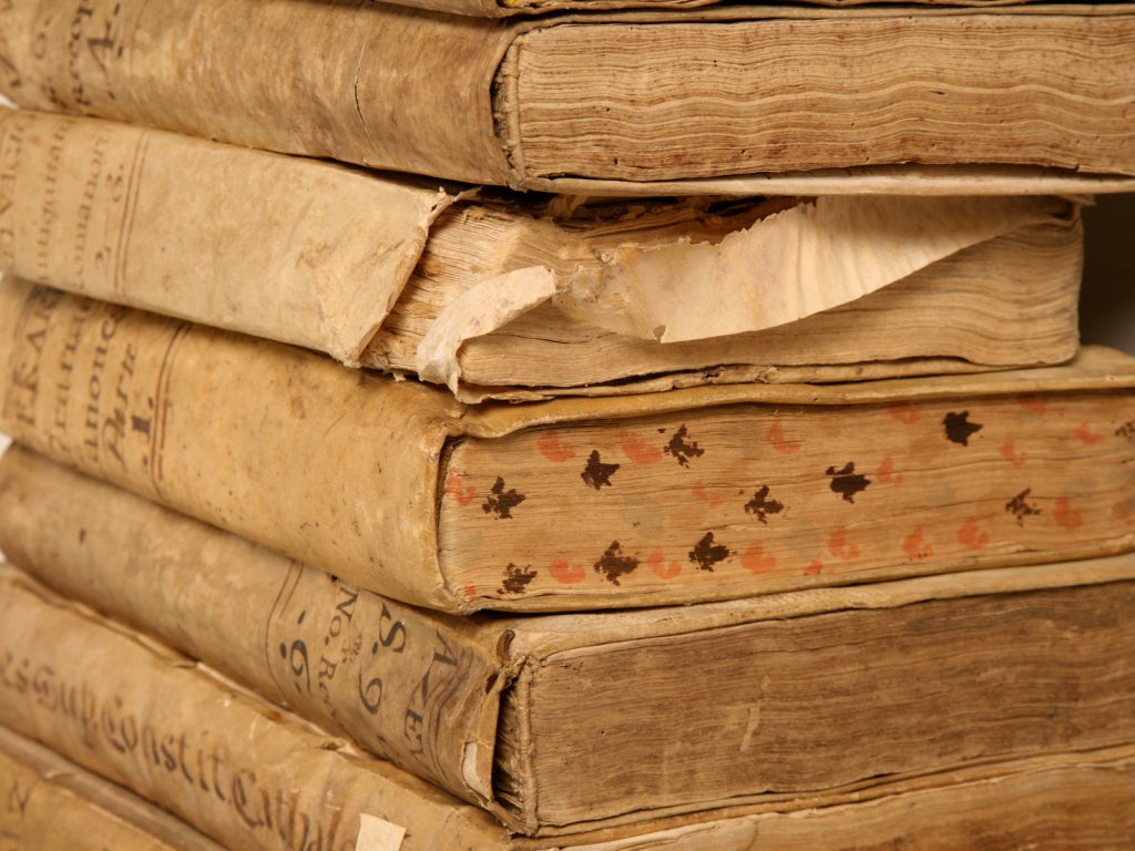 18th Century and Earlier Fabulous Collection of 15 Early Latin Books w/Vellum Bindings