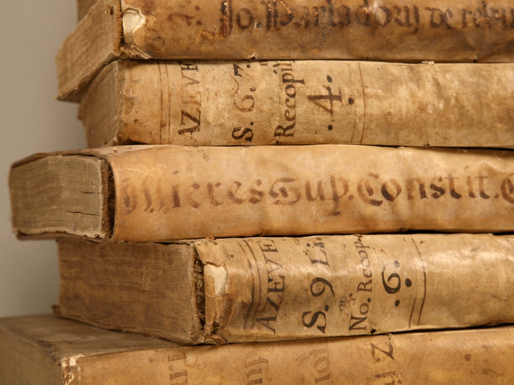 Fabulous Collection of 15 Early Latin Books w/Vellum Bindings 1