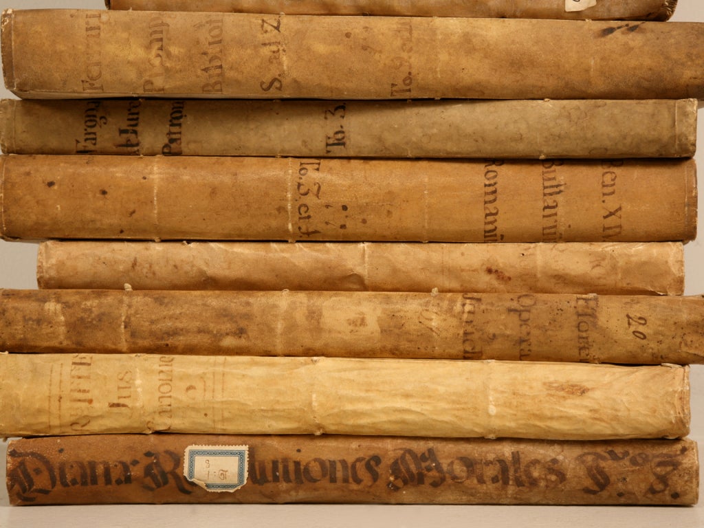 Fabulous Collection of 15 Early Latin Books w/Vellum Bindings 3