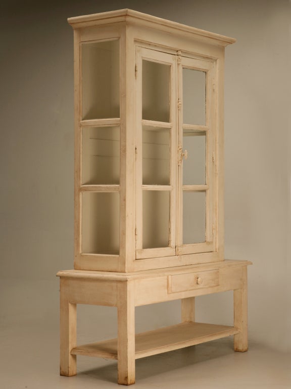 Vintage French Cabinet Made from Reclaimed Antique Windows