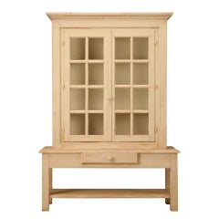 Vintage French Cabinet Made From Reclaimed Antique Windows