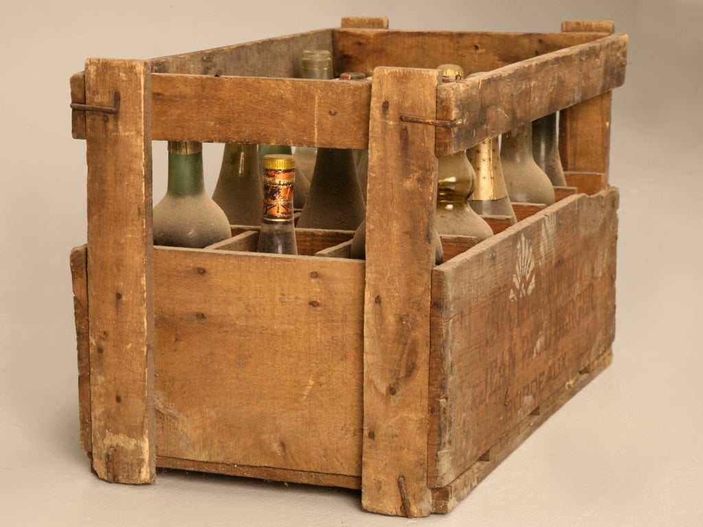 Original Vintage French Wine Crate(s) for Decoration 2