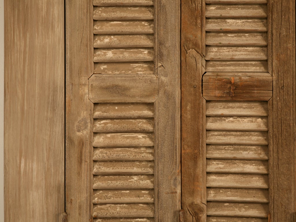 Antique French Shutters with Original Paint 2
