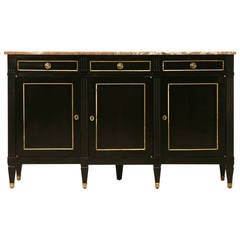 Antique French Ebonized Buffet in the Style of Maison Jansen