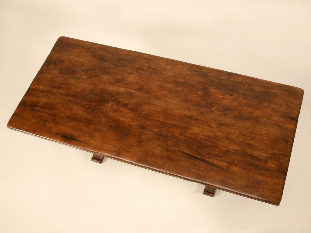 Outstanding 6' Vintage Trestle Based Farm Table