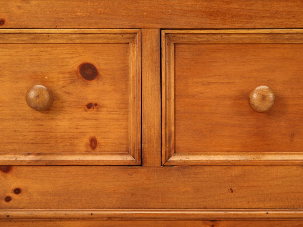 Handsome Handmade English Pine 4 Door over 8 Drawer Cupboard 5
