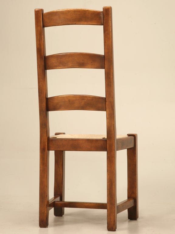 8 Handmade Vintage Country French Ladder-back Dining Chairs 6