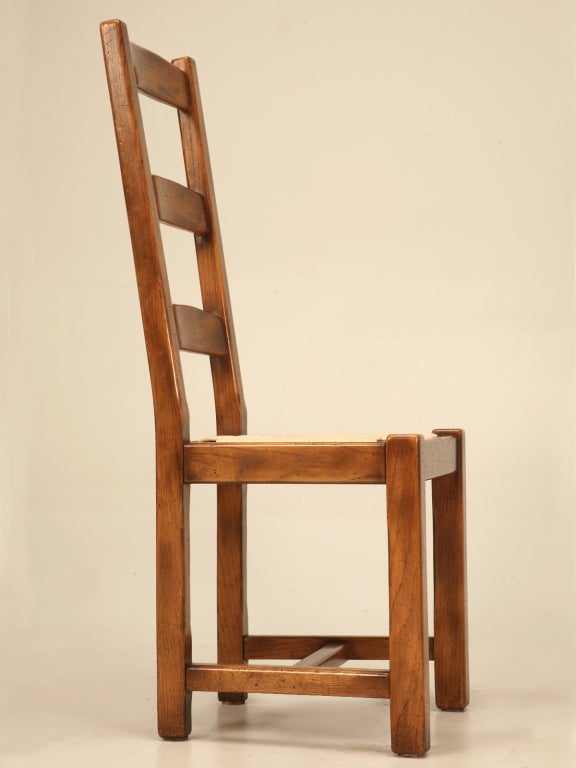 8 Handmade Vintage Country French Ladder-back Dining Chairs 5