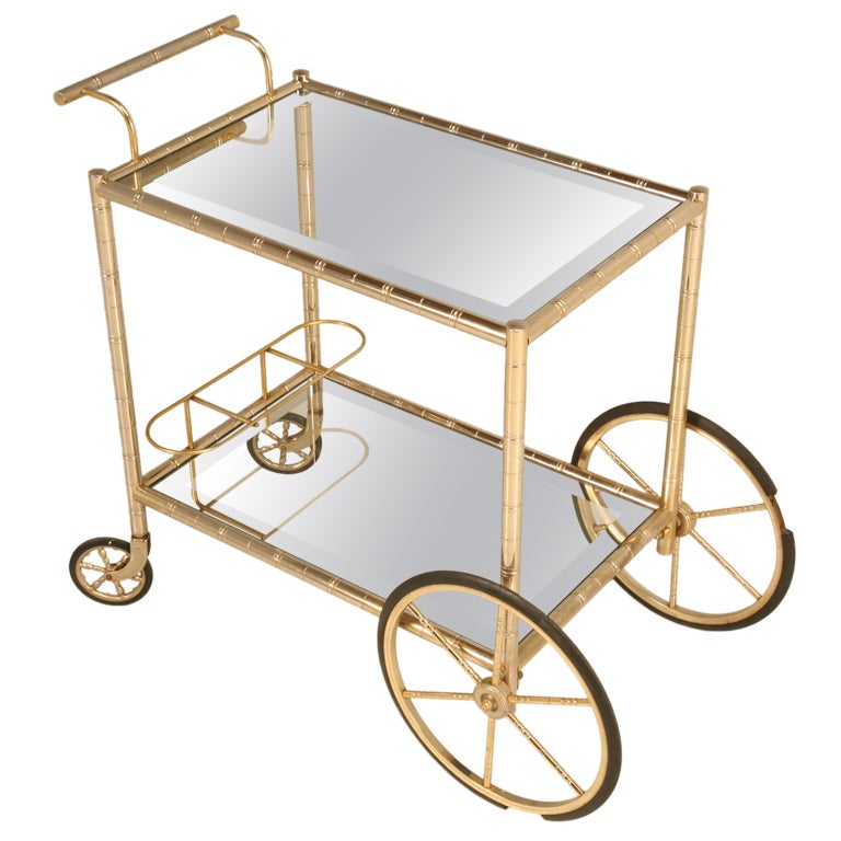 Large Vintage French Tea or Beverage Cart at 1stDibs | french tea cart,  french cart