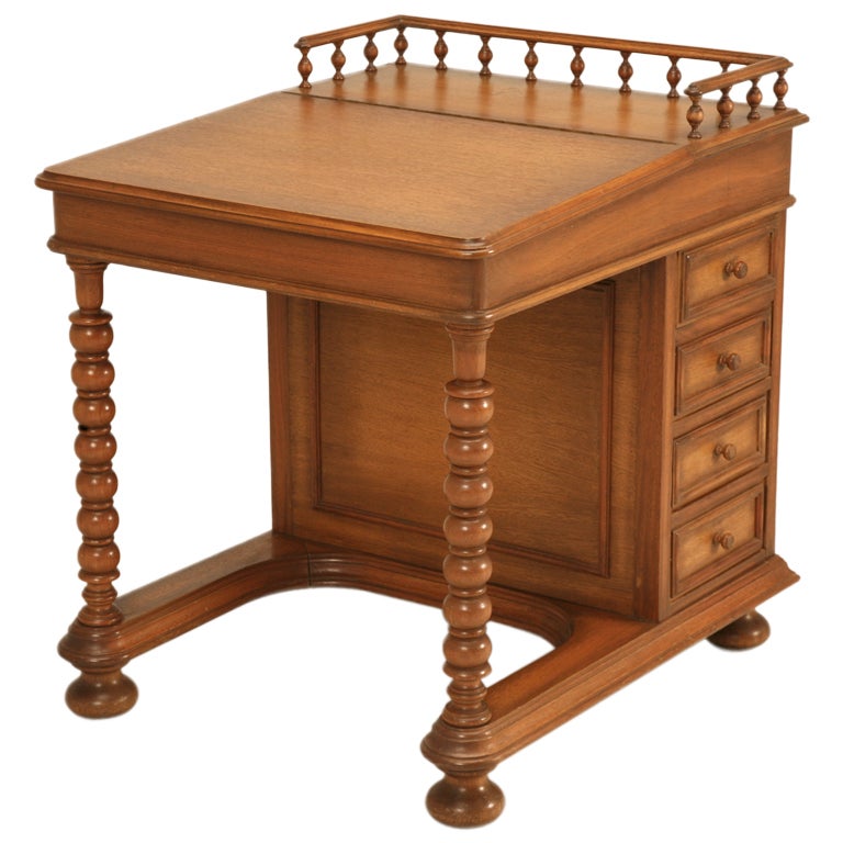 Dynamite Vintage Colonial American Davenport Style Desk