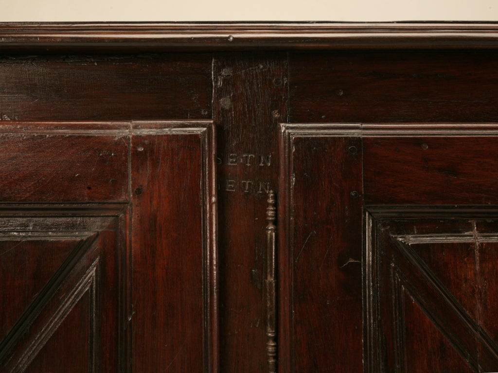 Rustic Original 18th C French Louis XIII 4 Door Buffet/Sideboard 1