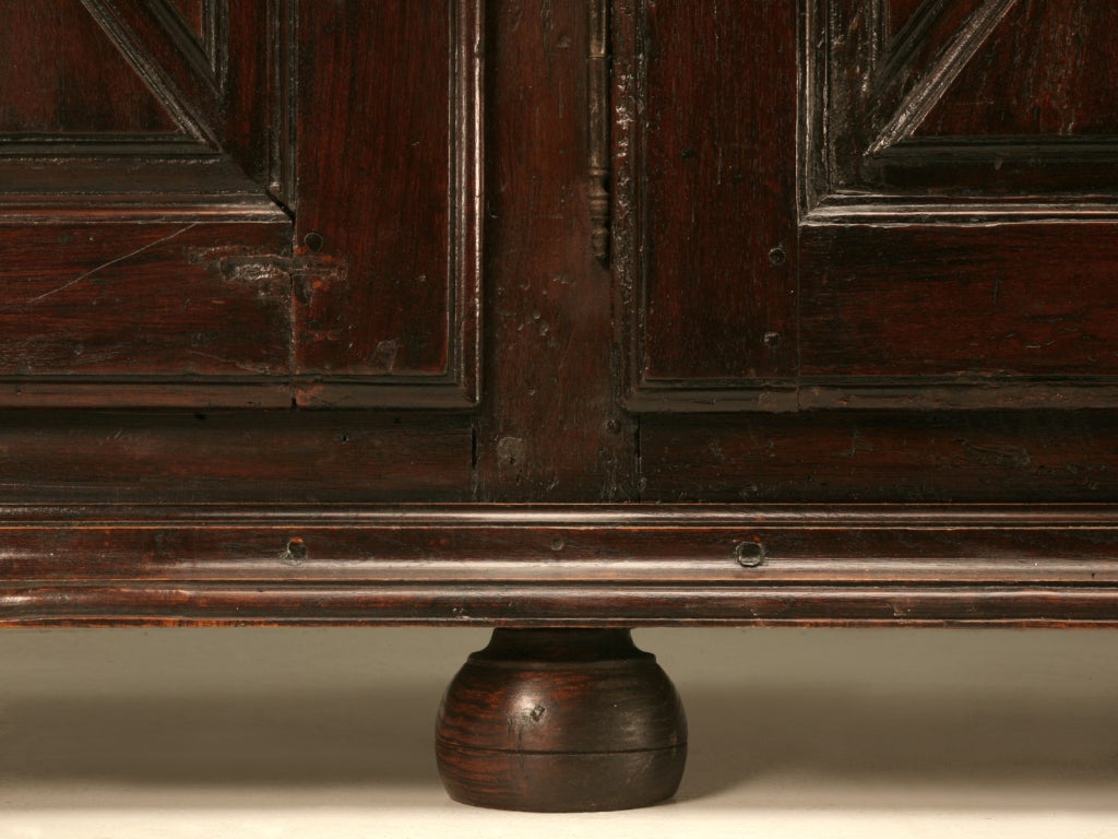 Rustic Original 18th C French Louis XIII 4 Door Buffet/Sideboard 3