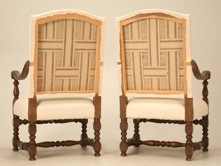 French Pair of Armchairs or Throne Chairs 5
