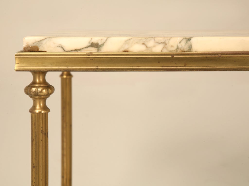 Amazing Vintage French Transitional Cocktail Table w/Marble Top 2