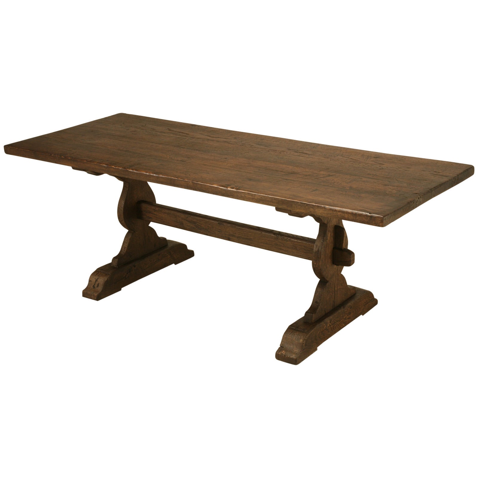 Antique French Farm, or Trestle Table