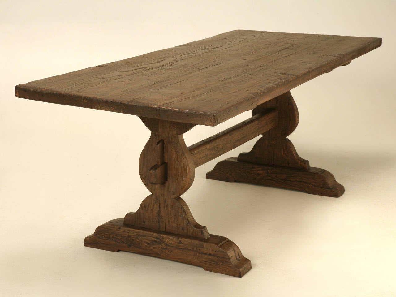 Antique French Farm, or Trestle Table 1
