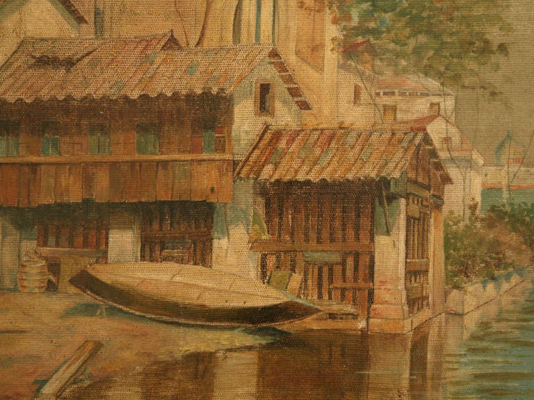 Neoclassical Squero di San Trovaso, an Old Gondola Boatyard on the Dorsoduro in Venice