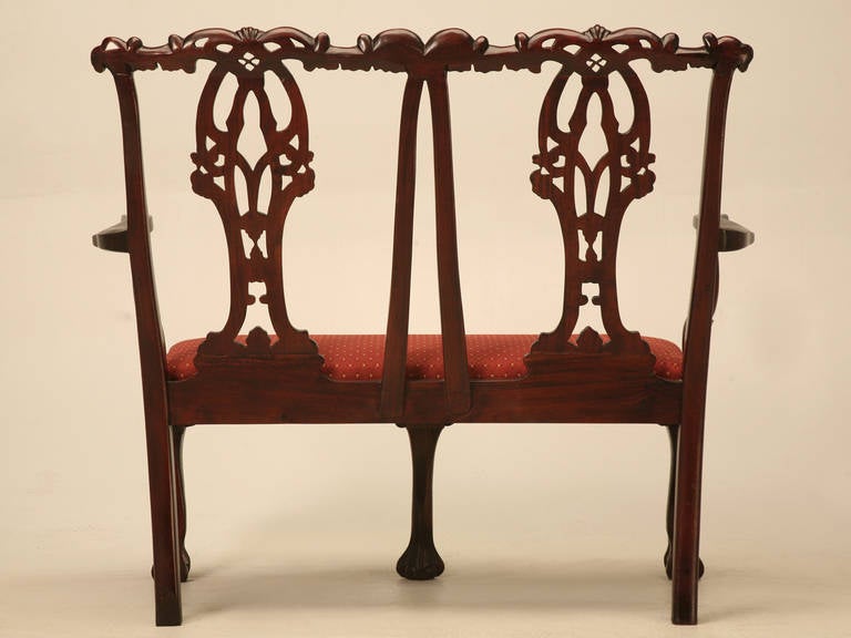 English Style Chippendale Settee 4