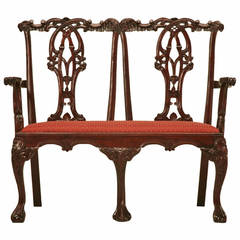 English Style Chippendale Settee