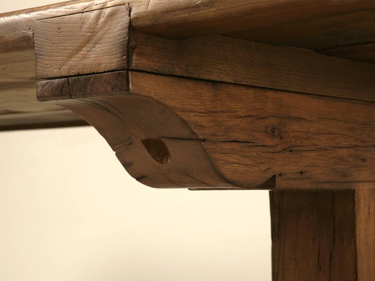 Américain Authentique table de ferme de style italien fabriquée à partir de bois de récupération Disponible dans toutes les tailles en vente