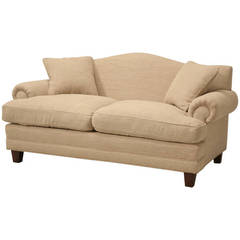 Imported from England and Covered in Hand Washed Irish Linen Sofa