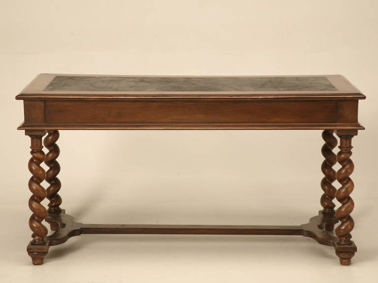 French Walnut Barley Twist Writing Desk, circa 1880 5