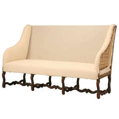 Canapé ou fauteuil Os de Mouton du 18ème siècle